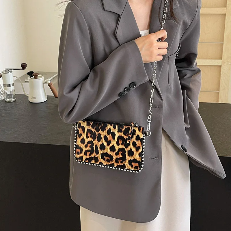 Einfarbige Umhängetaschen für Damen, modische Ketten-Handytaschen, modische Schulter-Messenger-Tasche, Sac A Main für Frauen – Detail 28