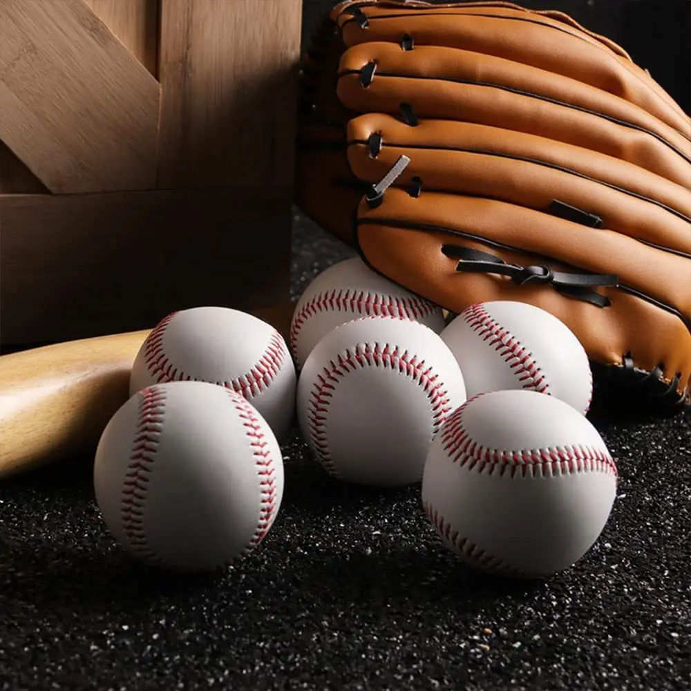 Special Leather Light Up Baseball 9 Inch Night Practice Glow in The Dark Baseball Official Size White Luminous Baseball