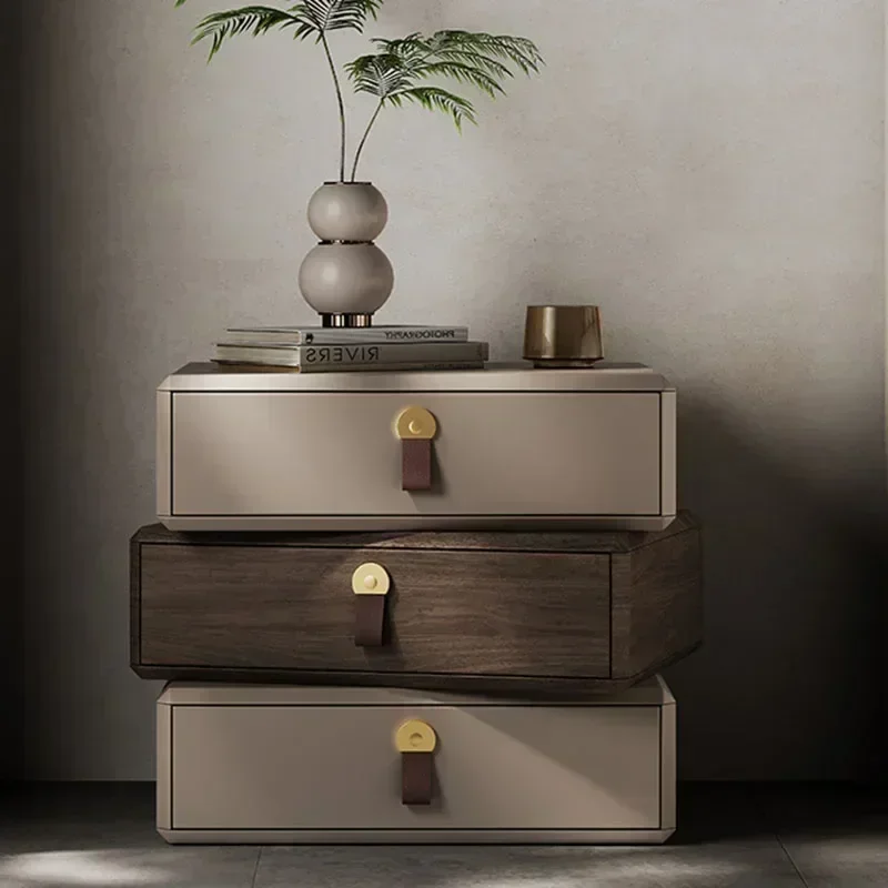 

Modern Makeup Nightstands Center Pretty Narrow Organizers Minimalist Bedside Table Luxury Drawers Table De Chevet Home Furniture