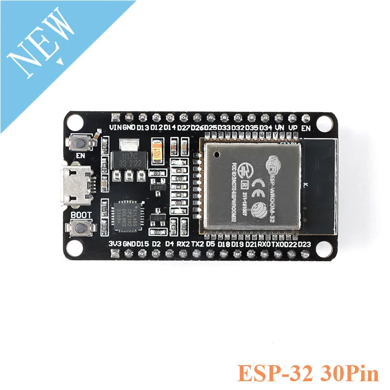 ESP-32S ESP-WROOM-32 ESP32 WIFI Bluetooth-ใช้งานร่วมกับ CPU Dual Core Development Board 802.11b/g Wi Fi BT โมดูล Ultra-Low power