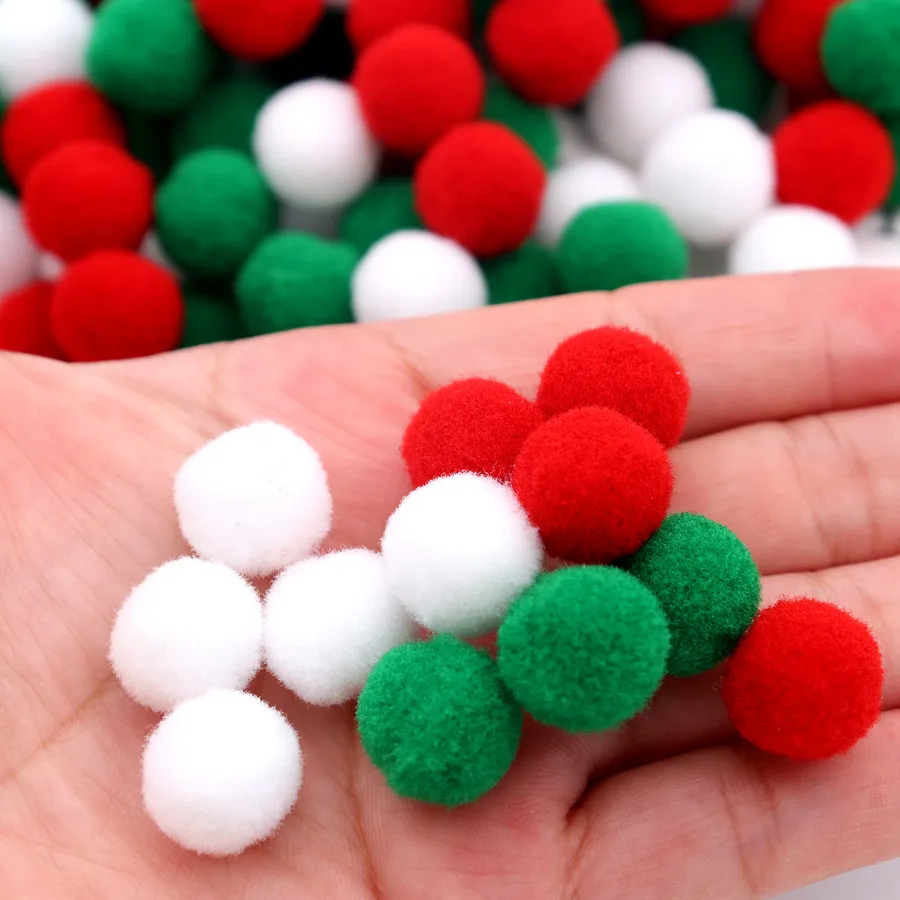 10/20/25/30 مللي متر بريق الكريات الكرة رقيق أفخم عيد الميلاد بوم بوم الديكور فلاش أفخم الكرة اليدوية للأطفال DIY المواد #4