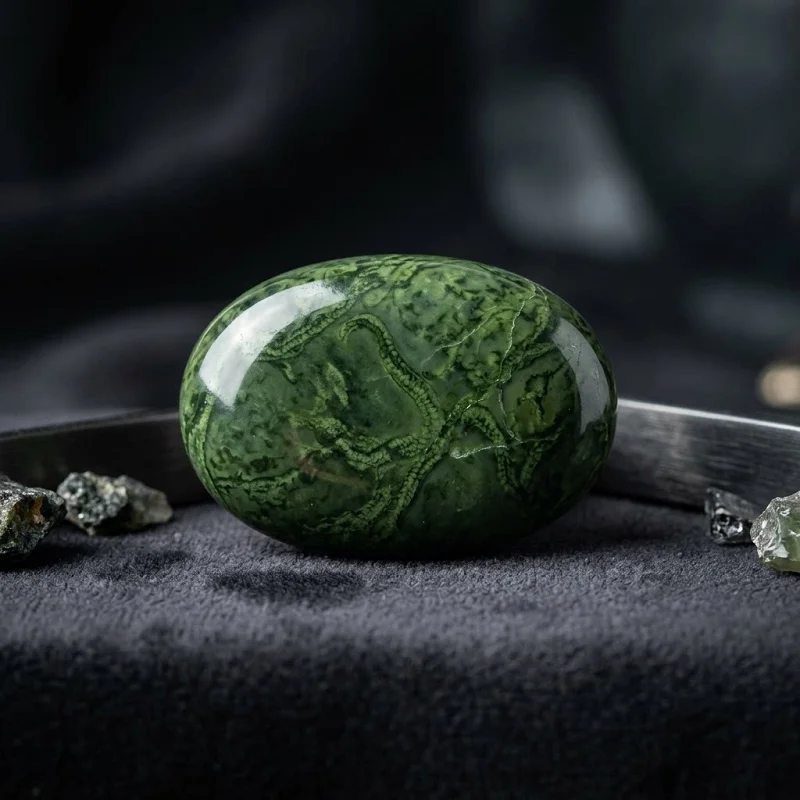 Serpentin : la pierre verte qui imite le jade