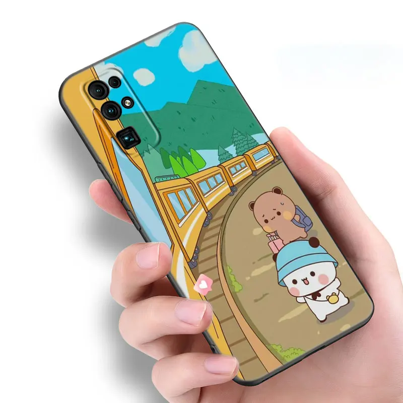 Kawaii Cute DUDU BUBU Black Phone Case For Honor 70 90 Lite X40 GT X50 i X5 Plus X6A X6S X7A X8A X8B X6 X7 X8 X9 4G X9A X9B 5G