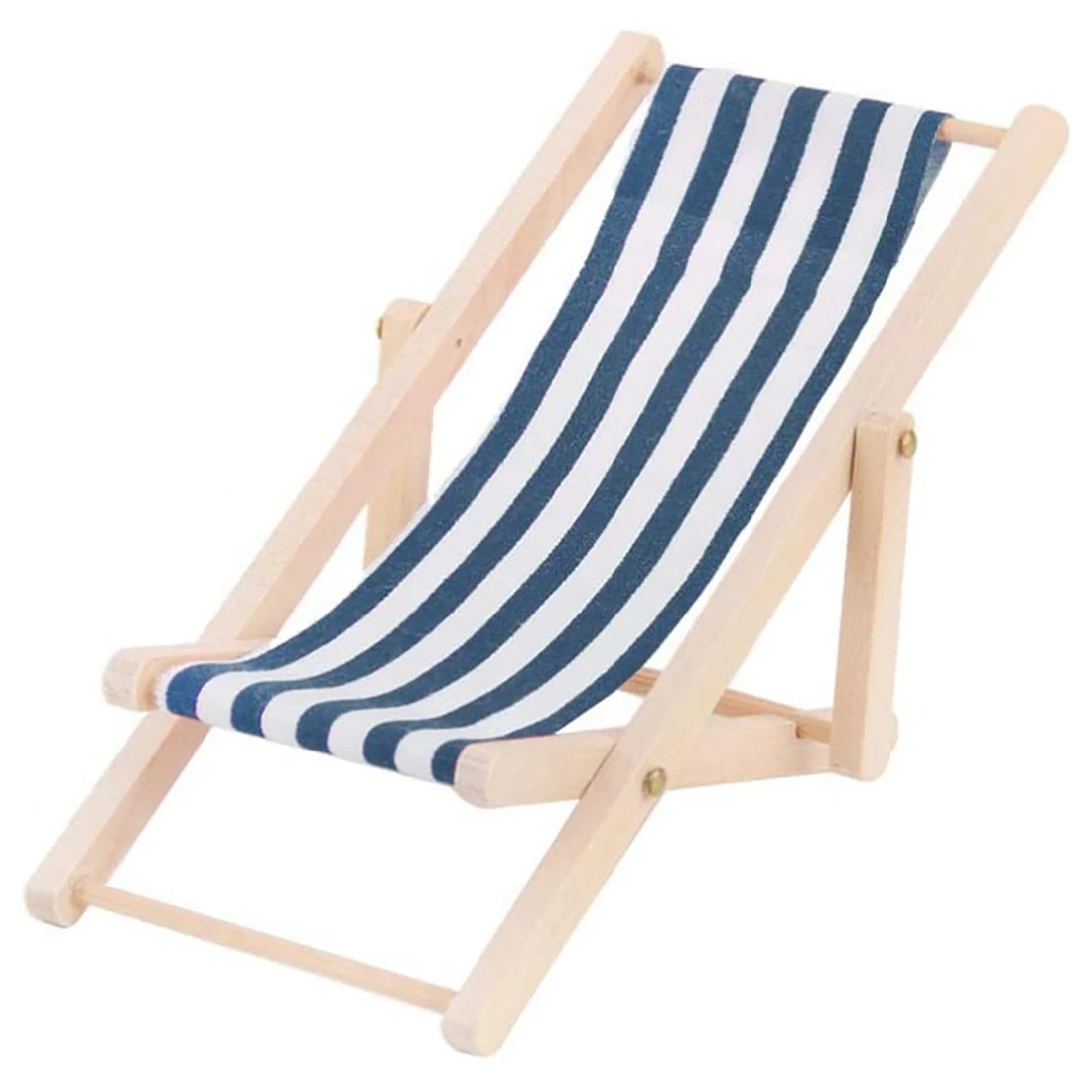 FBIL-3Pcs 1:12 كرسي شاطئ خشبي مصغر قابل للطي كرسي صغير للسطح كرسي طويل للسطح مع ملحقات بيت الدمى شريطية