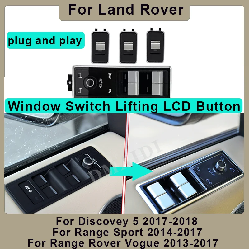 

Car Window Switch For Range Rover Vogue Discovey 5 Sport 2014-2018 Window Keys Lifting LCD Button Plug And Play