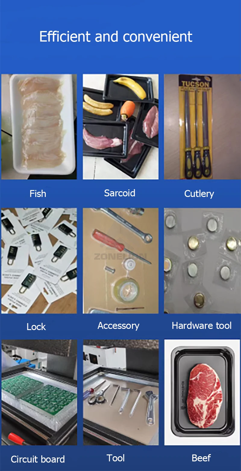 High Quality Vacuum Skin Packing Machine For Screw Bolt Hardware Battery