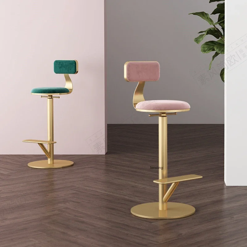 Nordic Meubelen Bar Stoel Designer Hoge Stoel Huis Roterende Bar Stoelen Smeedijzeren Hijskruk Minimalistische Hoge Voeten Krukken