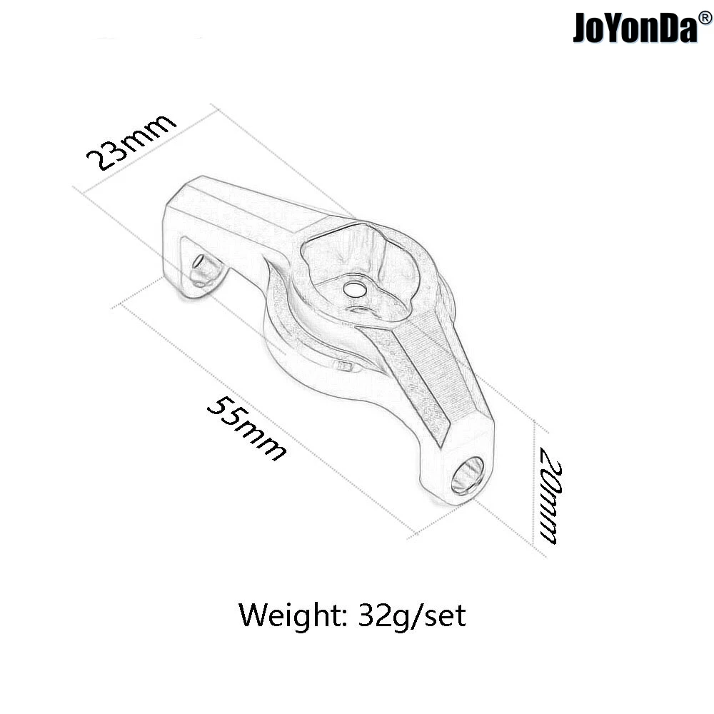 # Bloques de ruedas delanteras de aluminio 8232 (unidad portal) izquierda y derecha para coche trepador de control remoto Traxxas 1/10 TRX-4 TRX4 TRX-6 TRX6