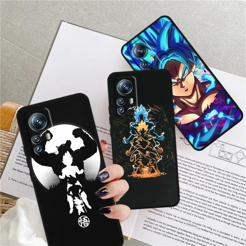 

D-Dragon Ball Z Animation For Xiaomi Mi 14 13T 13 12T 12 11T 11i 11 10T 10 Pro Lite Ultra 5G Black TPU Phone Case