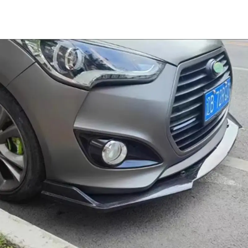 For Hyundai Veloster 2010-2023 ABS Bumper Front Diffuser Lip Splitter Accessories Body Kit Spoiler