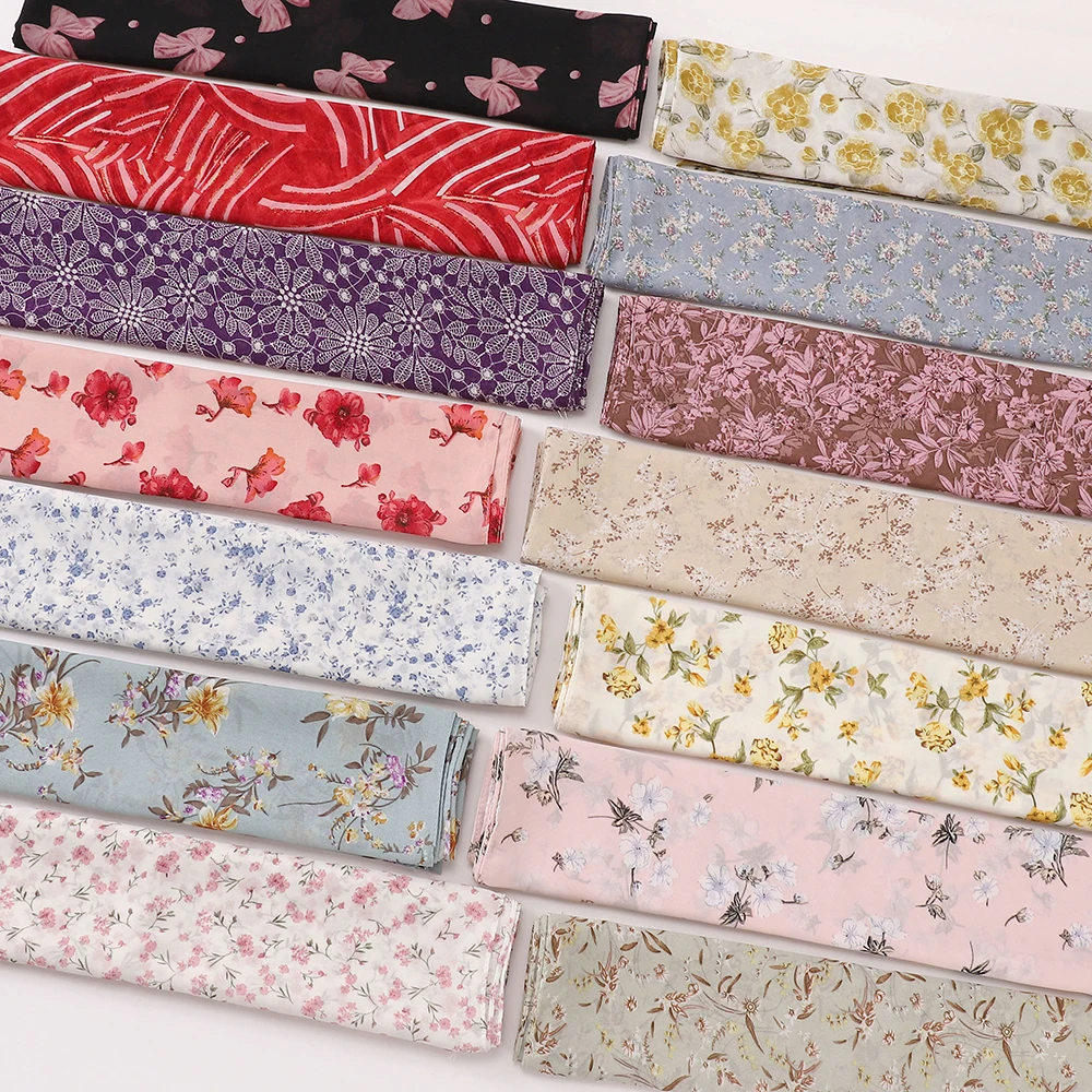 Newest Floral Printed Chiffon Scarf Muslim Women Hijab Breathable Malaysian Headscarf Wraps Shawls