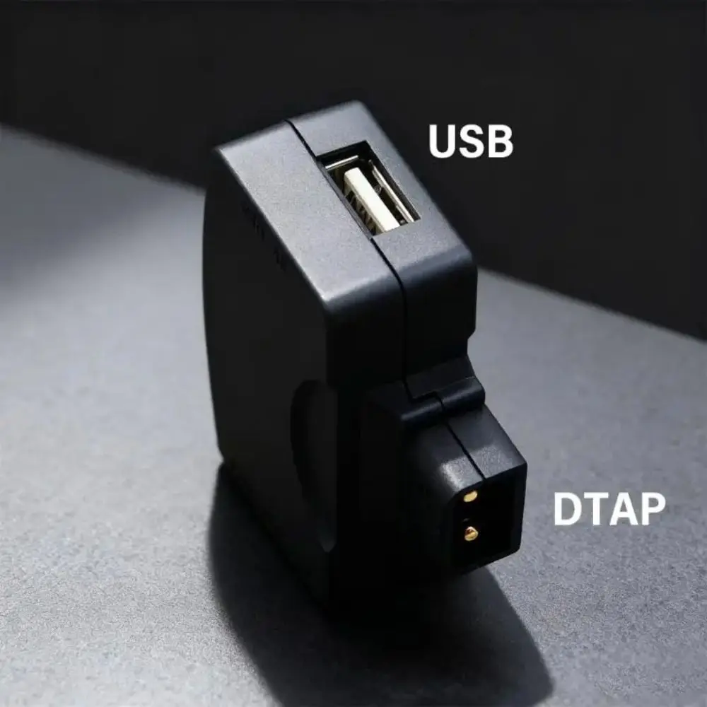 11V-17V D Tap to USB Adapter 5V/1.5A Male to Female Camera Battery Adapter Universal V-Mount Battery Power Adapter