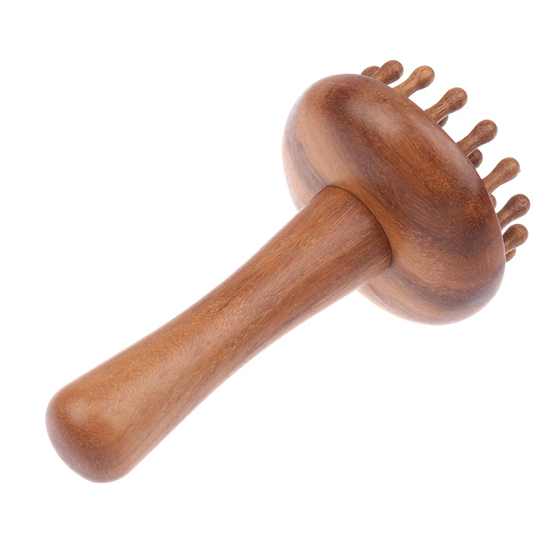1 Stück Sandelholz Gua Sha Massagebürste Kopf Nacken Schulter Bauch Bein Körper Meridian-Massagegerät Gua Sha Kamm Holz-Massagewerkzeuge – Detail 4