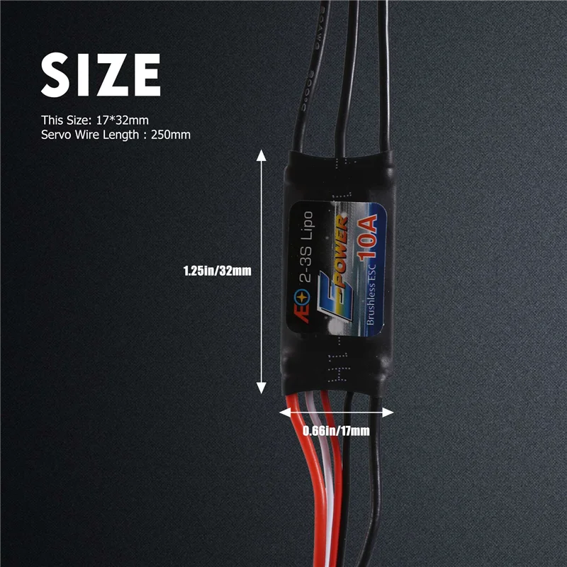 ESC senza spazzole con regolatore di velocità del motore ESC eccellente per aereo RC con UBEC