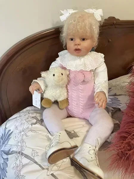 

DLS Custom Made By ShanShan 28inch 73cm Reborn Baby Peggy With Hand-rooted Hair Already Finished Doll Christmas Gift