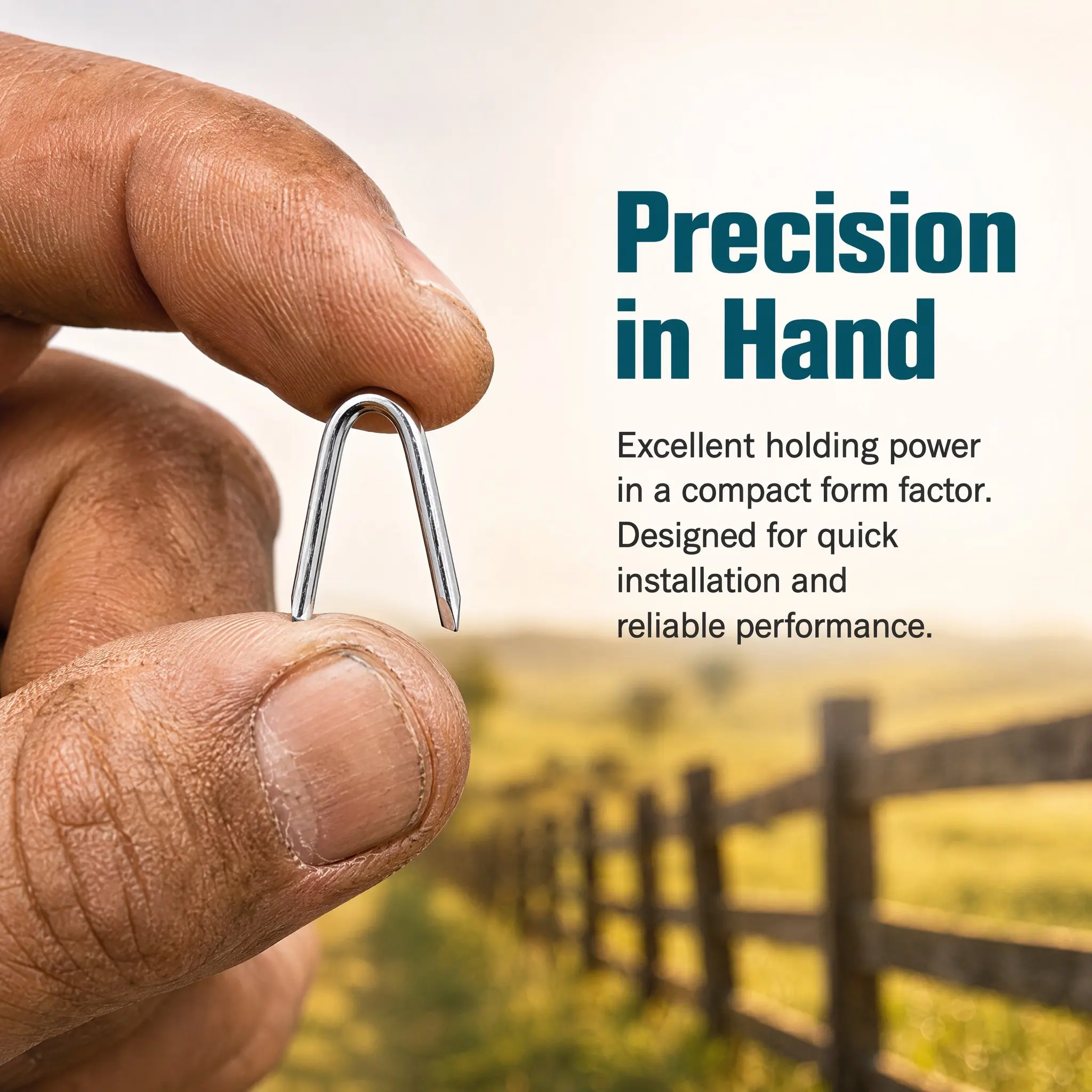 70Pcs U Nails Net Staples Nails Fence U-Shaped Wire Fencing Heavy Duty Tack Cable Mesh Fasteners Garden Masonry Fixing Turf Tool