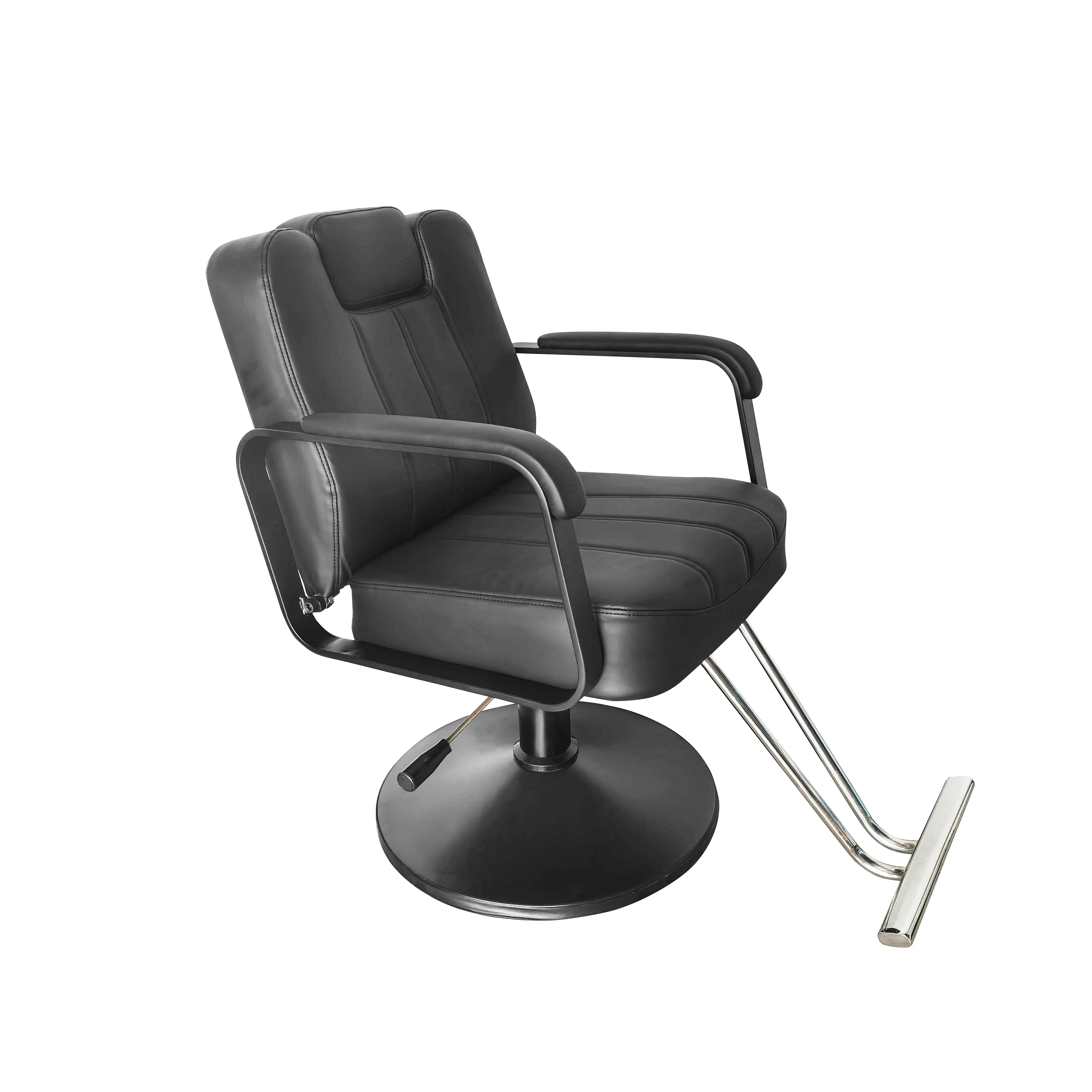 Comfortable new design hydraulic piston hair chair furniture salon chair black parlour chair beauty salon women