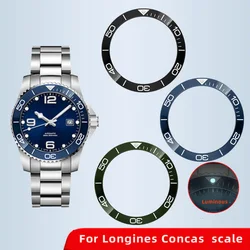 Blue Green Black Luminous Ceramic Bezel Insert Dial for Longines comcast L3 scale outer ring 39 41mm L3 Watch L3.742 Replacement