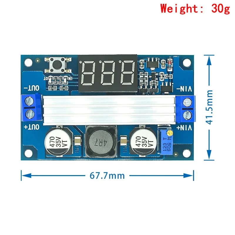 DC DC-DC 3~35V do 3.5~35V LTC1871 Wzmacniacz podwyższający Moduł podwyższający Konwerter Regulowany Zasilacz + Woltomierz