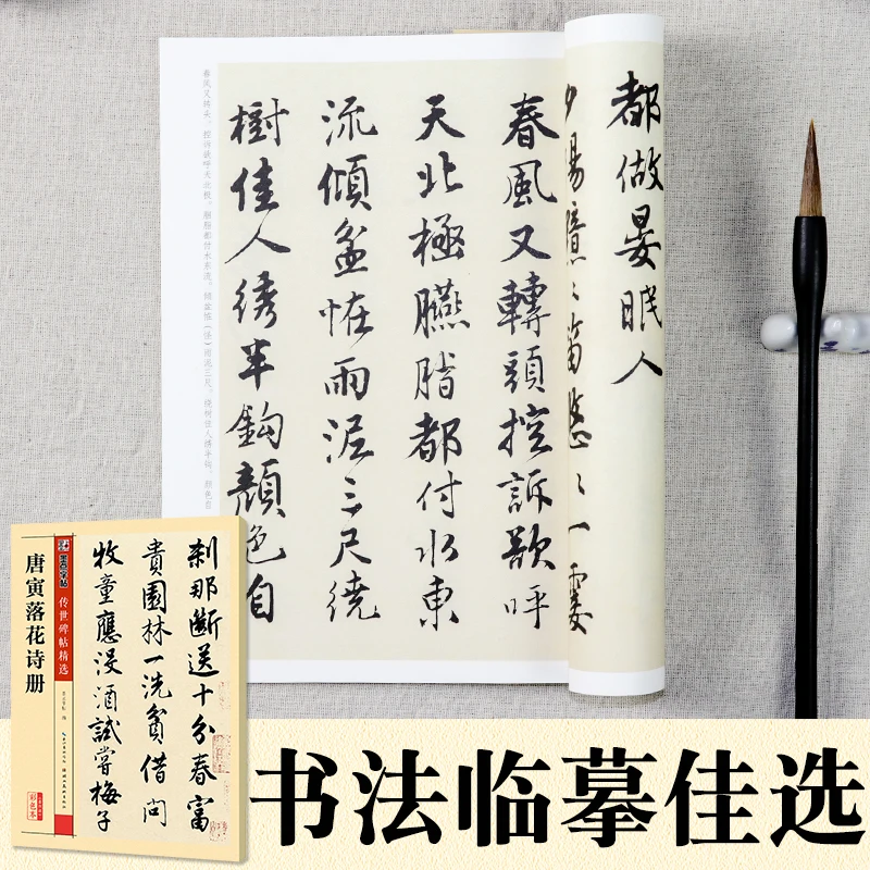 Tang Yin's Book of Falling Flowers Poems /Color Version /Selected Classic Inscriptions