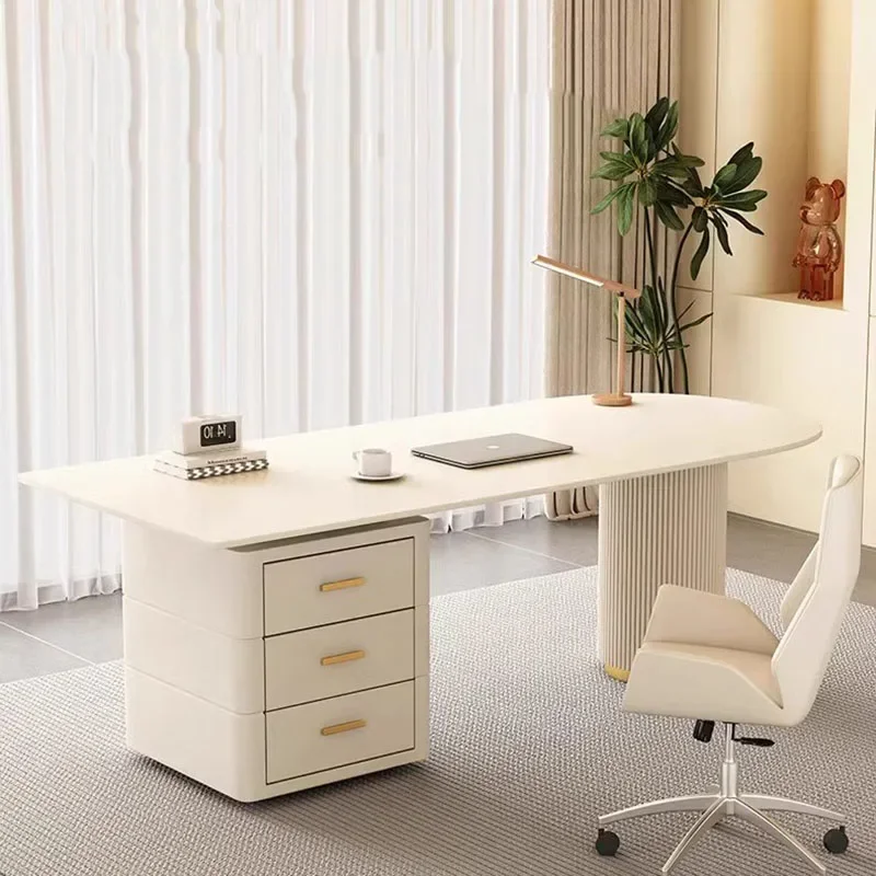 Motion Desk Auxiliary Design Office Table Computer Offices Desks White Work Tables Furniture Economic Room Shelves Modern Home