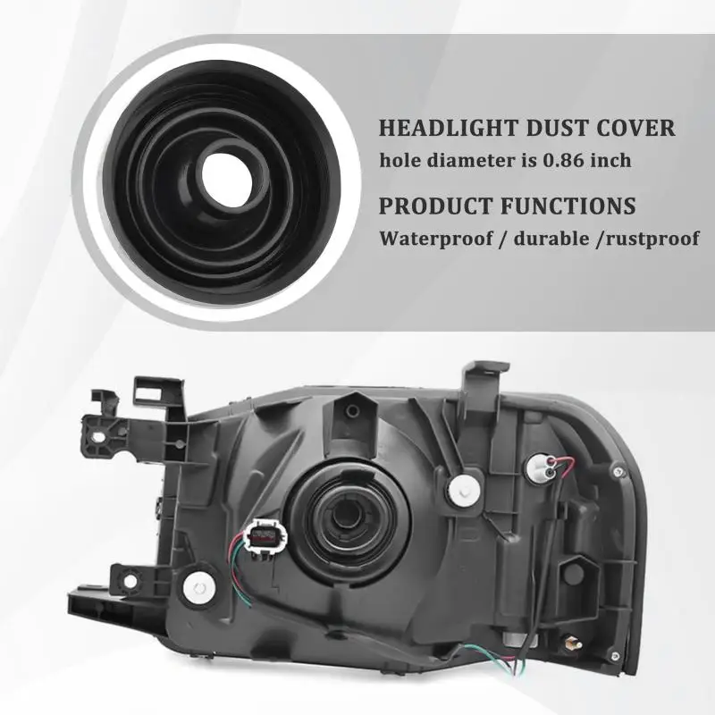 

1pcs Car LED Headlight Dust Cover Waterproof HID Xenon Lamp Rubber Sealant Cap Cover Headlamp H4 H1 H7 H11 H8 9005 9006
