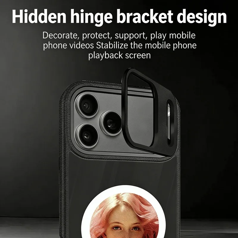 High-definition Four-Color E-Ink Screen Phone Case with Lens Stand Small Round NFC Screen Projection Phone Protector Covers view 5