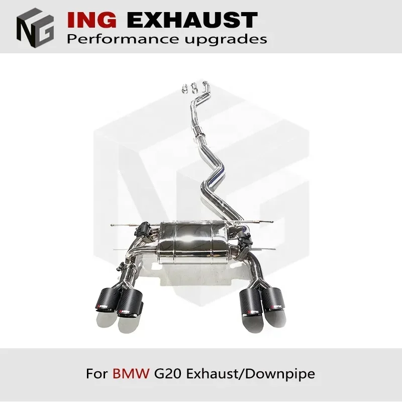 ING Hot sales exhaust pipes for G20 320i 330i 340i stainless steel catback exhaust system with valve car accessories