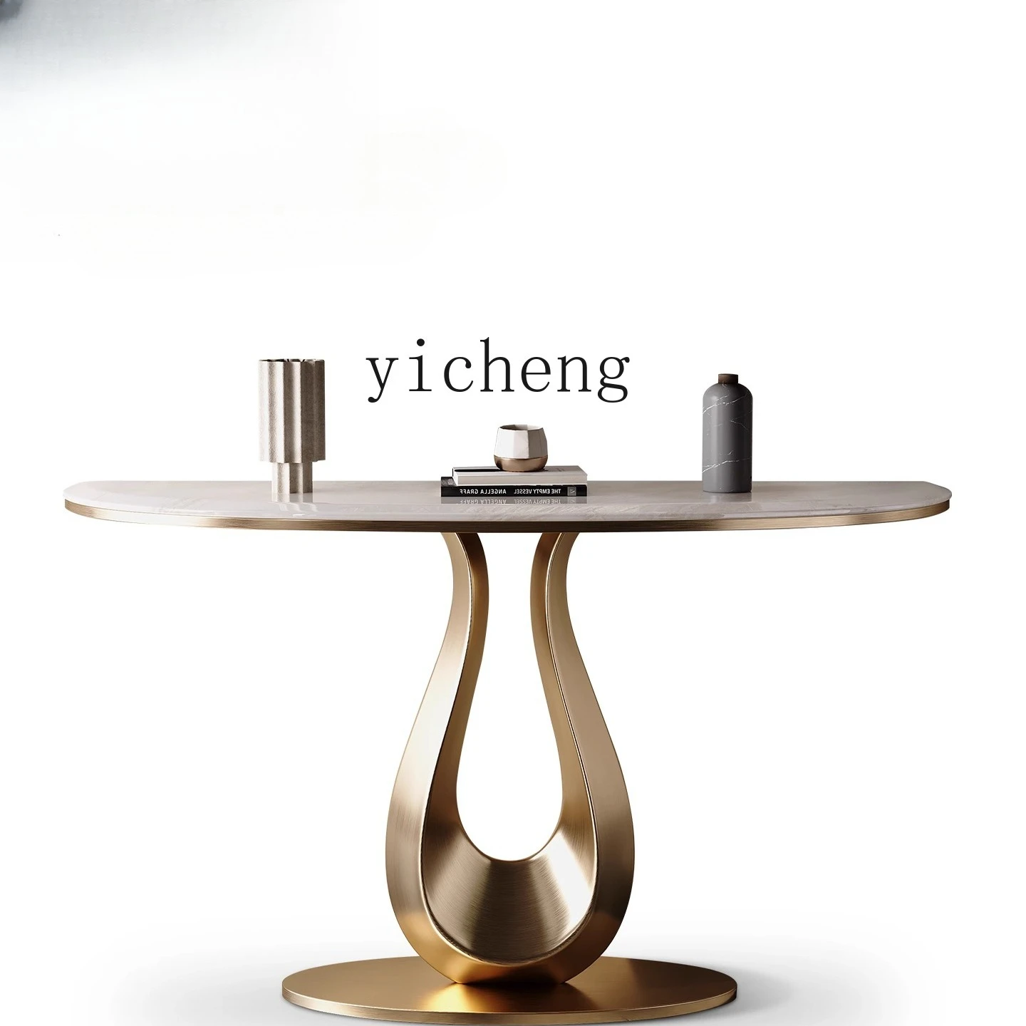 

LSL light luxury natural marble entrance table light luxury entrance table entrance hall