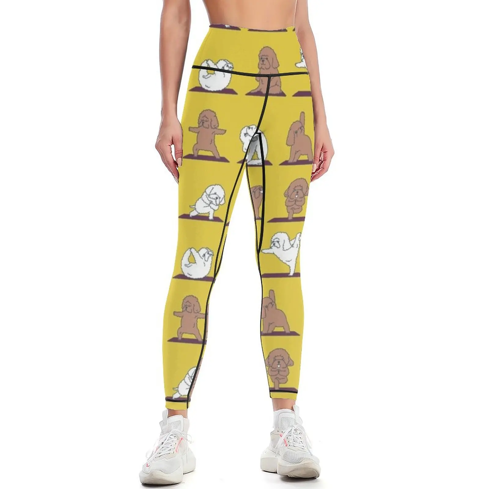 

POODLE YOGA Leggings sports for Tight fitting woman gym wear jogging pants Womens Leggings