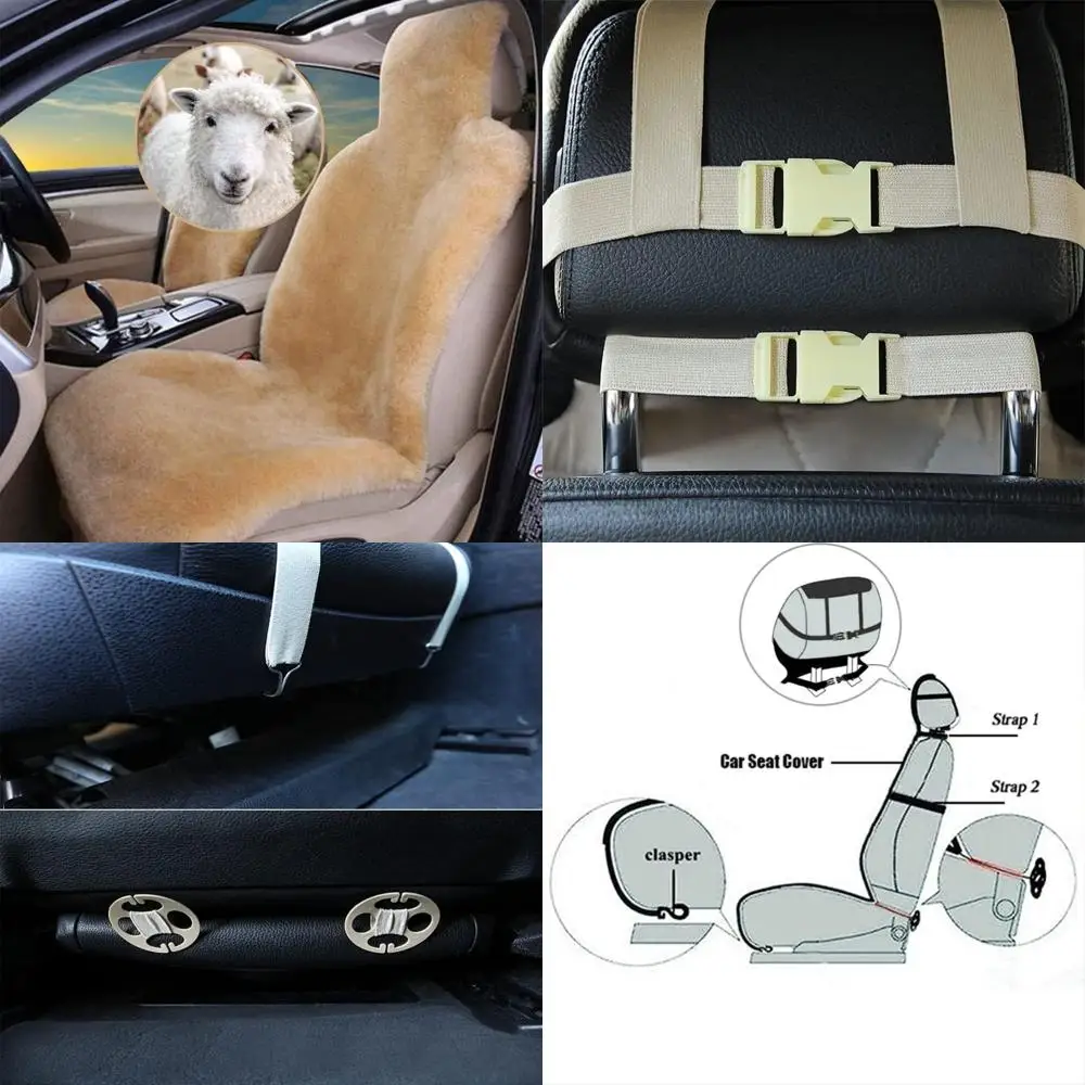 

Чехлы на сиденья из натуральной овчины для автомобилей, внедорожников, грузовиков, фургонов, автофургонов, передние сиденья из овчины, чехлы на автомобильные сиденья из овчины, автомобильные сиденья Co