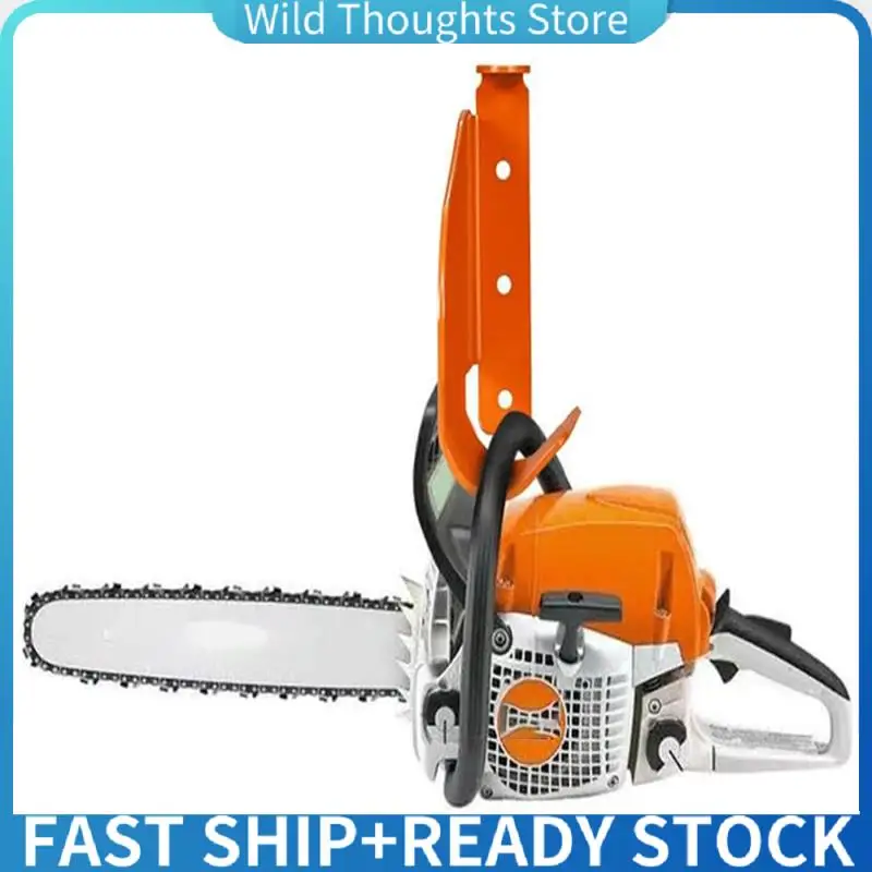 

Chainsaw Hanger Holder Heavy-Duty Steel Garage Organizer For Chainsaws Vertical Or Horizontal Mounting Space-Saving Storage-[Qah