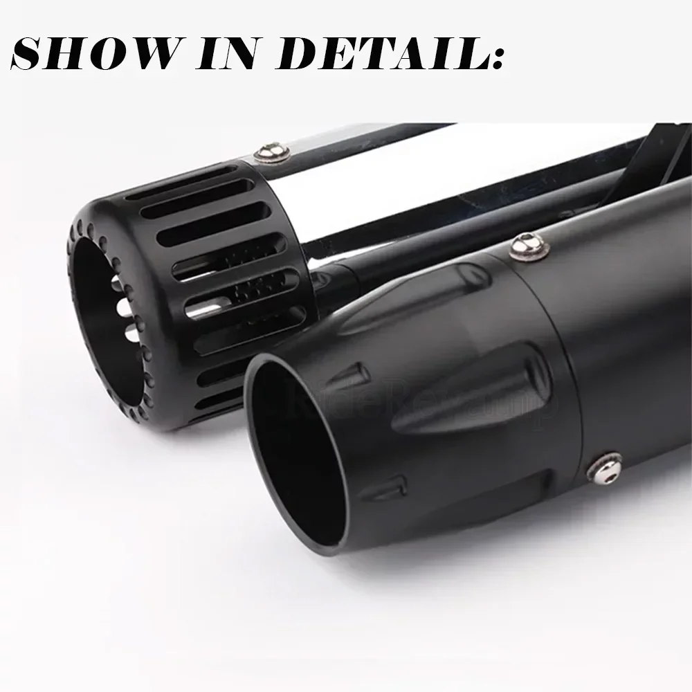 Motorcycle muffler exhaust pipe retro sportster modified echappement moto vertical back pressure case for Harley-Davidson silp