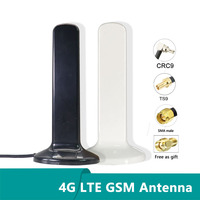 Ehance External Waterproof WiFi Antenna with SMA Male for Router, 4G LTE, 3G, GSM Aerial, 15Dbi Omni, TS9, CRC9, SMA Male