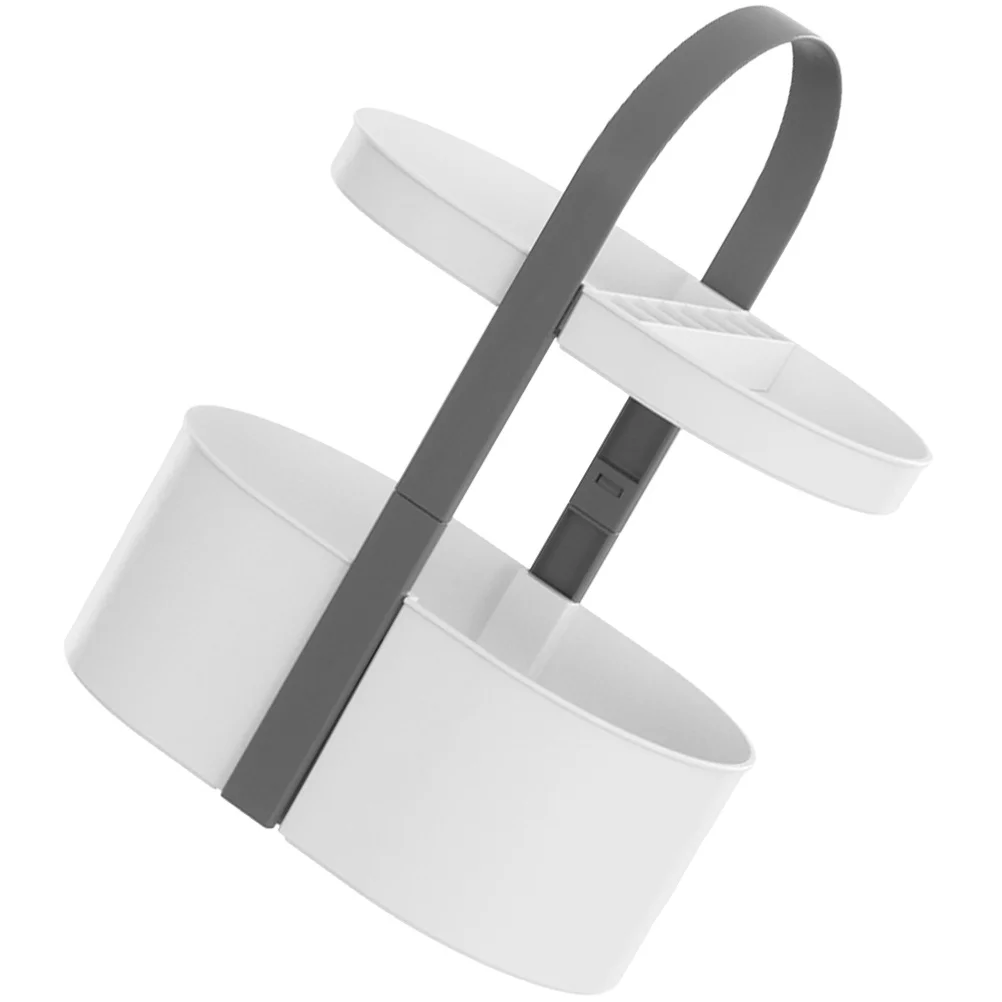 

Double Layer ABS Storage Rack Portable Minimalist Design for Kitchen Bathroom Bedroom Makeup Organizer 2 Tier Shelf Countertop