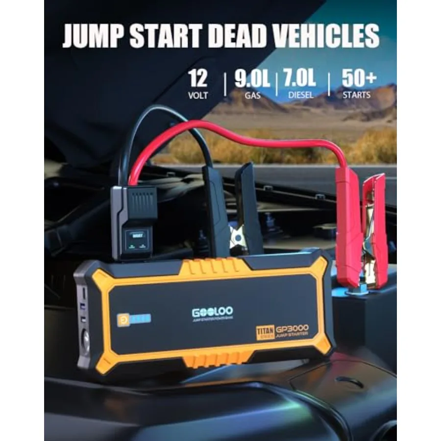 محمول GP4000 وGP3000 سيارة الانتقال كاتب لبطاريات السيارات 12 فولت المدمجة صندوق الانتقال حزمة الطاقة مع USB شحن سريع