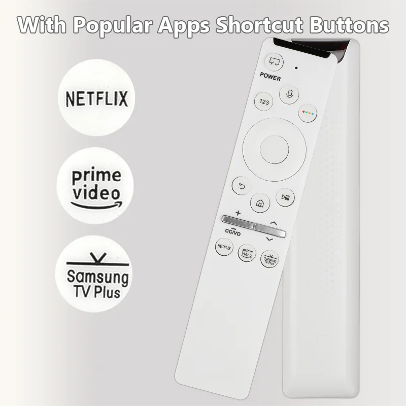 BN59-01330H لاستبدال جهاز التحكم عن بعد الصوتي من سامسونج مع أزرار NETFLIX PrimeVideo، لتلفزيون Samsung الذكي QN75LS03TAFXZA #5