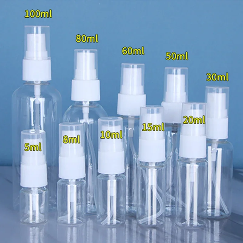 

5pcs/Pack Refillable Bottles Transparent Plastic Perfume Atomizer Mini Empty Spray Bottle for Travel