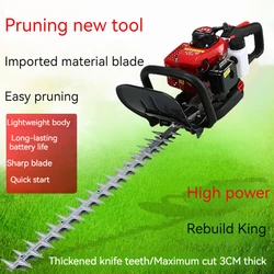 38CC Two-Stroke Double-Blade Light Hedge Trimmer Tea Tree Trimmer Backpack Garden Thick Branch Trimmer Electric Tool