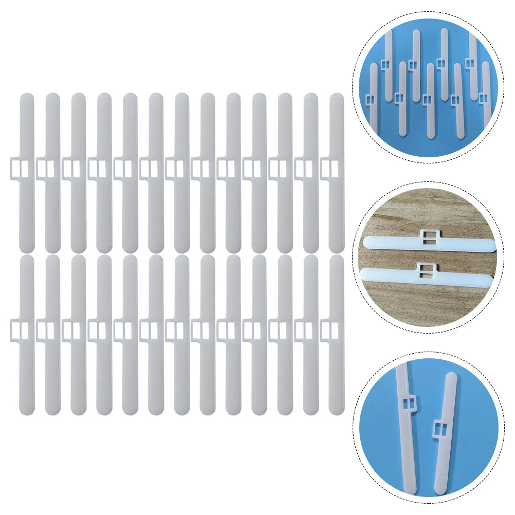 30 Pcs Blind Slat Clips Hanger Slats Accessories Vertical Parts Fixers Plastic Repair Hangers Track