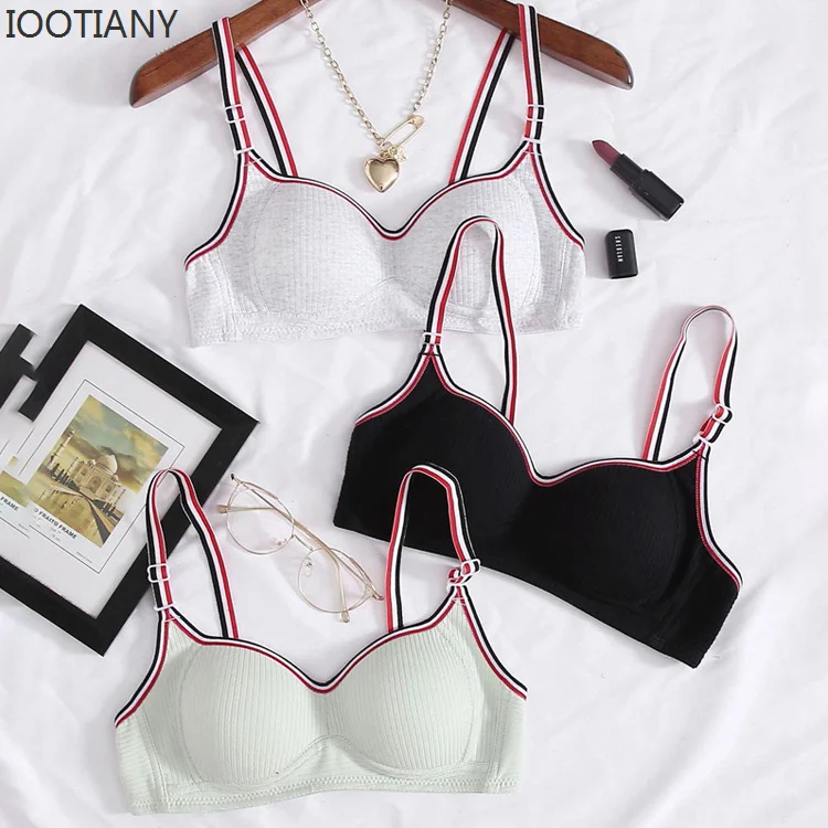 IOOTIANY 2023 Thin Cup Sexy Fashion Youth Dynamic Girls Underwear Women's Sports Bra Underwire Underwear