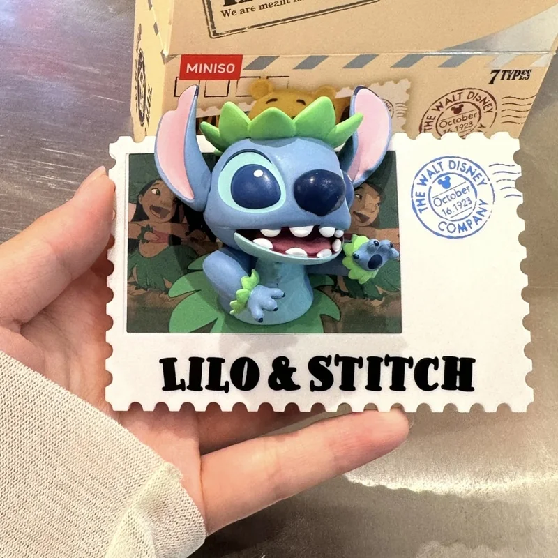 Kotak Misterius Peringatan 100 Tahun Stempel Retro Lucu Mickey Mouse Winnie Stitch Stiker Kulkas Patung Hadiah