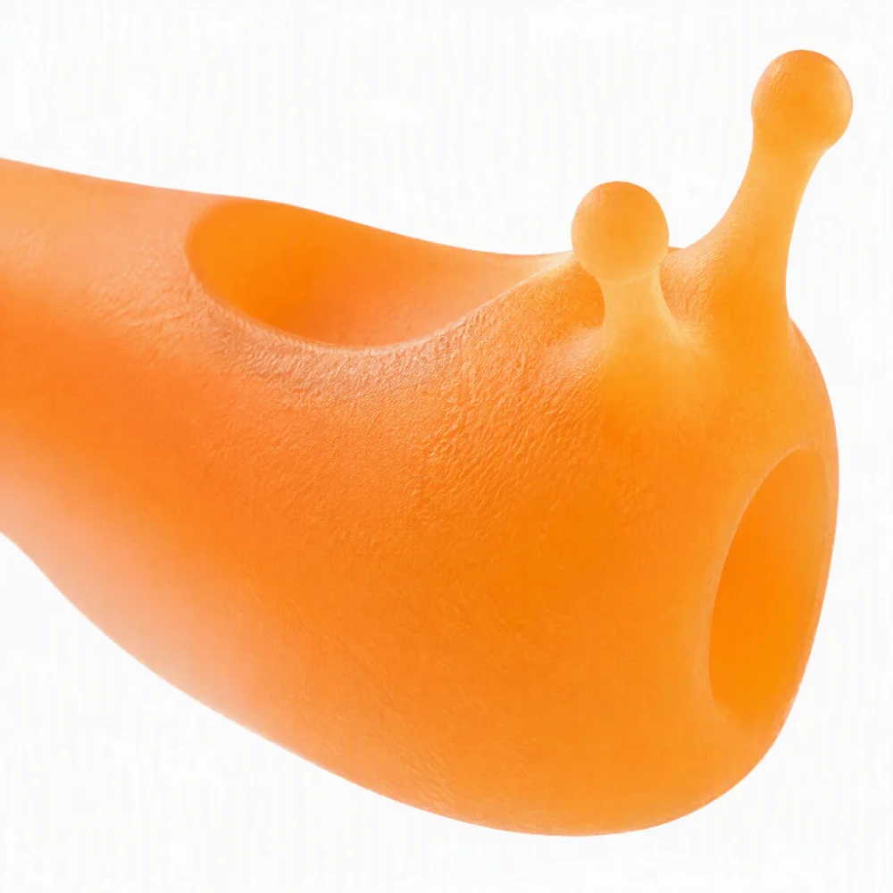 Durable Silicone Material Violin Bow Grip Snail Shape Orange Color Bow Grip Corrector Silicone Bow Aid For Violin And Viola