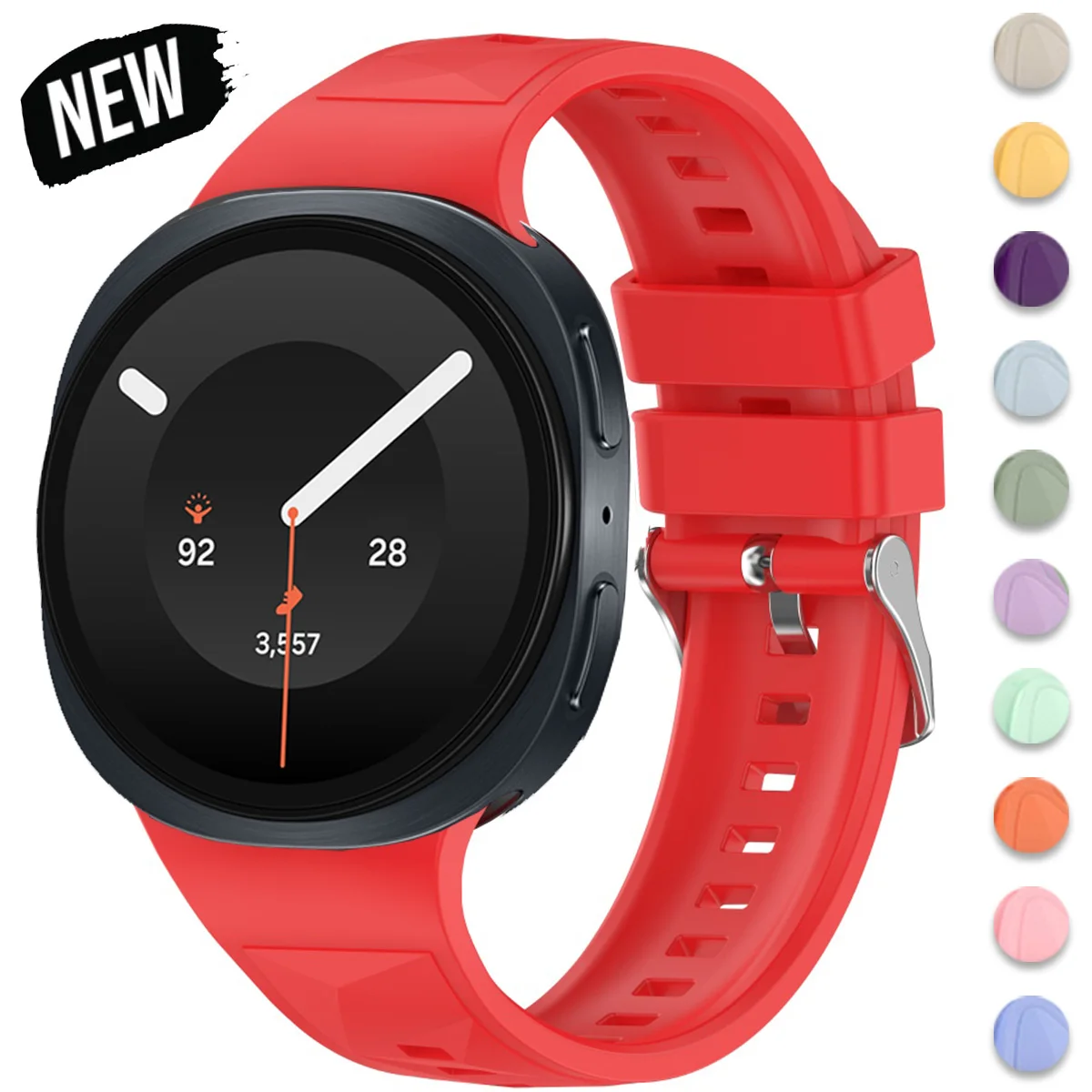 Silicone Band for Samsung Galaxy Watch 9 8 40mm 44mm Smart Band Correa Sports Strap for Galaxy Watch 8 Classic 46mm Accessories