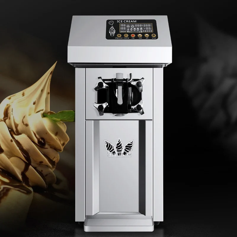 

Best Seller Ice Cream Machine 1200W Soft Ice Cream Making Machine 3 Flavors Vending Machine