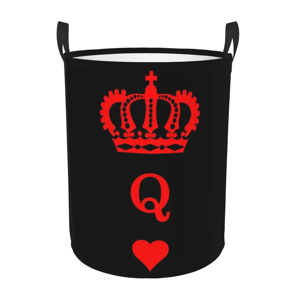 سلال غسيل قابلة للطي من ملكة القلوب، منظم منزلي، دلو كبير مقاوم للماء للأطفال في المنزل