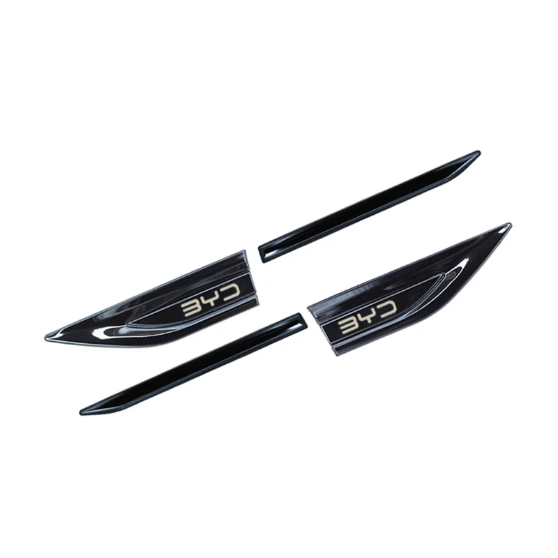 For BYD ATTO 3 Yuan Plus 22 23 Front Fender Side Marker Side Skirt Vent Fender Trim Emblem Blade Logo Car Side Sticker byd act 3