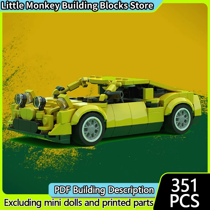 

Speed Racing Car Model MOC Building Bricks GT70 Mid Engine Rally Car Modular Technology Children Holiday Gifts Assemble Toy Suit
