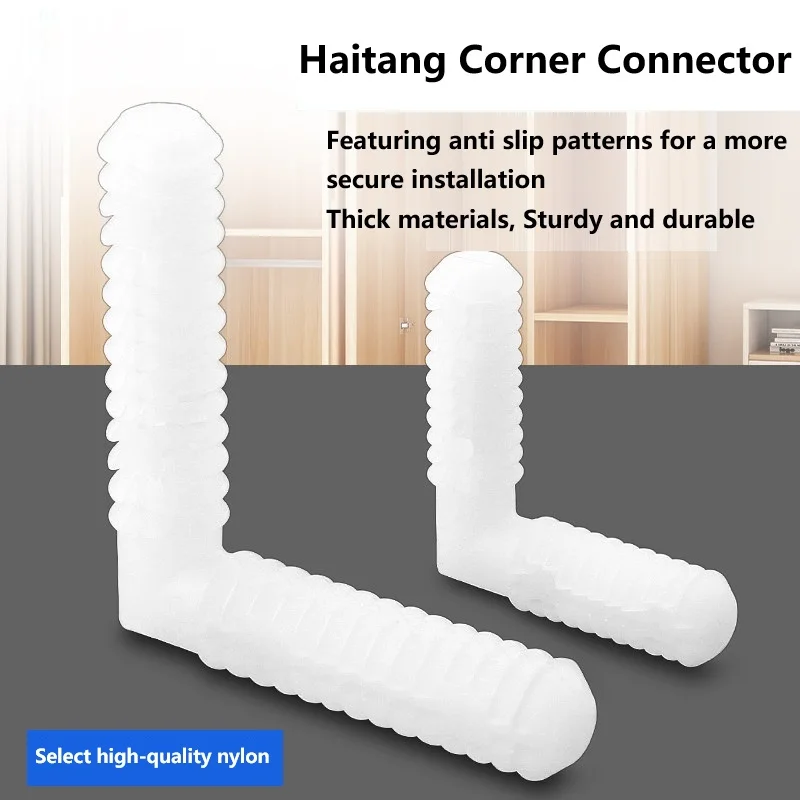 L-Type Nylon Quick Installation Parts Haitang Corner Connectors Hidden Connectors Non Perforated Process Hidden Components