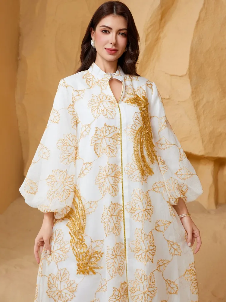 Abaje dla kobiet Dubaj Luksusowa afrykańska moda muzułmańska Sukienka Kaftan Marokański Suknie wieczorowe Boubou Robe Djellaba Femme